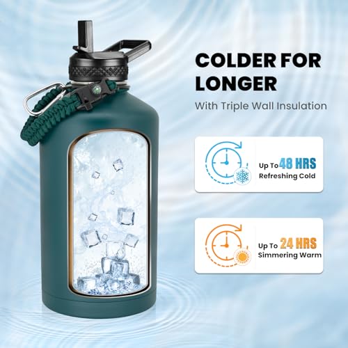 One Gallon Water Bottle Insulated 128 oz
