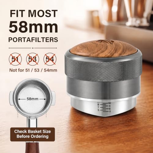 58mm Espresso Distributor with Adjustable Depth