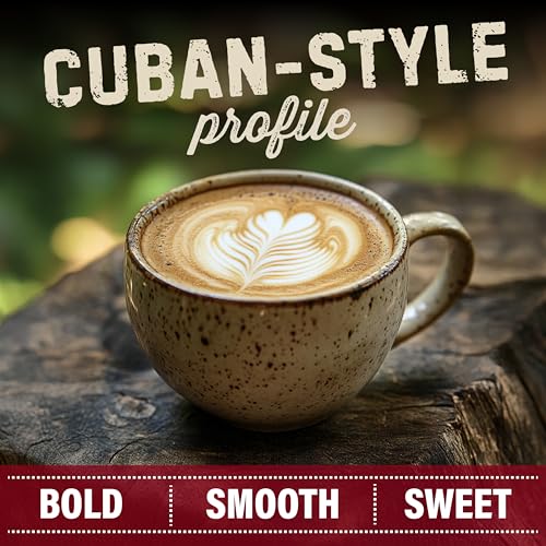 Dark Roast Coffee 5lb bag Cubano Roast 100% Arabica Café Whole Coffee Beans (80 Ounce)