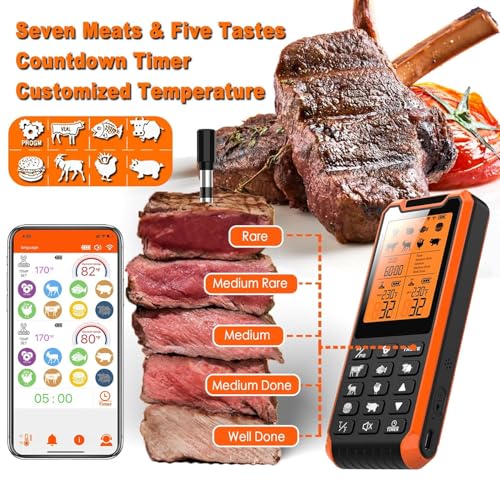 Smart Bluetooth Meat Thermometer