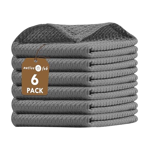 6 Pack Waffle Dish Cloths (6 Count)