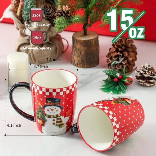 Christmas Coffee Mugs Set of 4 (4 Count)