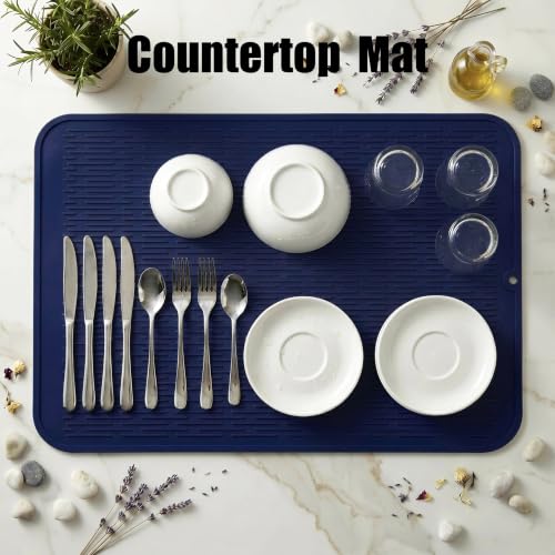 Silicone Dish Drying Mat for Multiple Usage