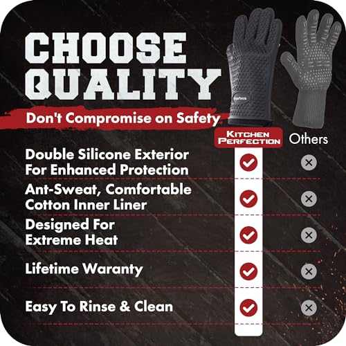 S Silicone Smoker BBQ Gloves (2 Count)