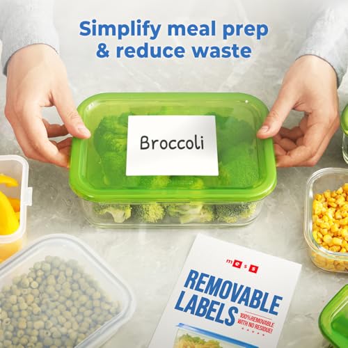 Removable Dry Erase Labels 3x4 in 48 Pk