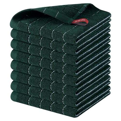 100% Cotton Terry Kitchen Dish Cloths (8 Count)