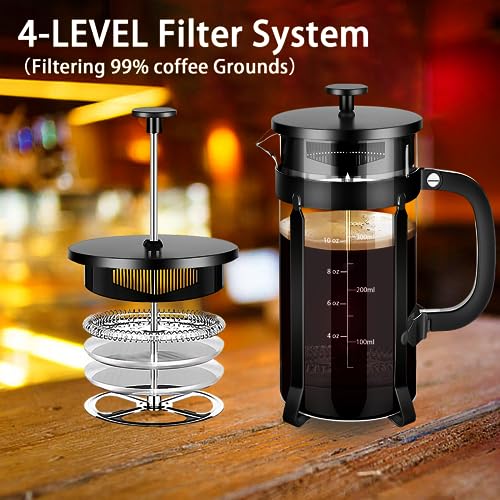 French Press Coffee Maker 304 Stainless Steel Coffee Press