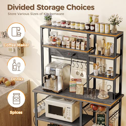 Large Bakers Rack with Power Outlets (22 Count)
