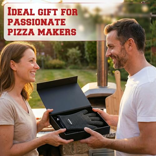 XL Silicone Pizza Oven Gloves Heat Resistant Oven Mitts