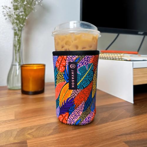 JavaSok Iced Coffee & Cold Soda Insulated Neoprene Cup Sleeve