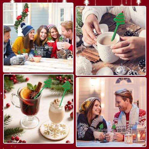 36Pcs Christmas Drink Stirrers