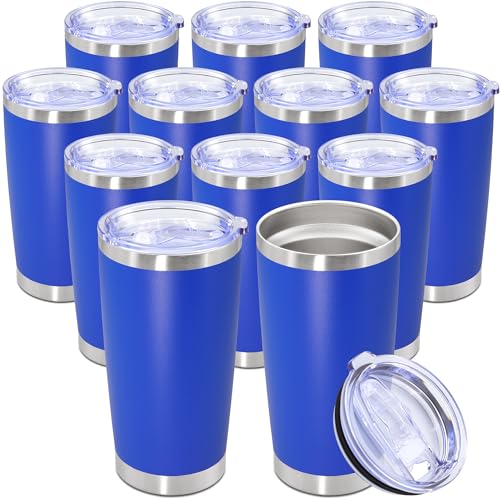 20oz Tumbler Stainless Steel Tumbler Coffee Tumbler with Lid Dark Blue