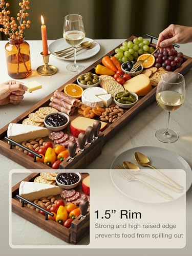 36" Acacia Large Charcuterie Boards for Party