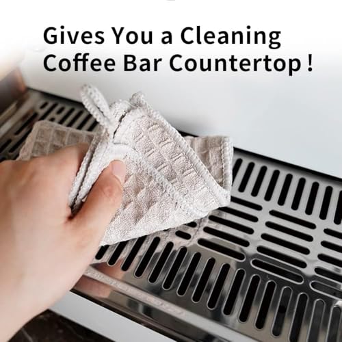 6 Pack Microfiber Espresso Barista Cleaning Towels (6 Count)