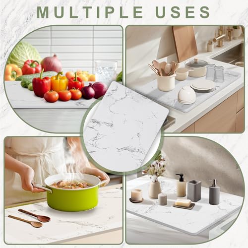 Large Stone Drying Mat for Kitchen Counter