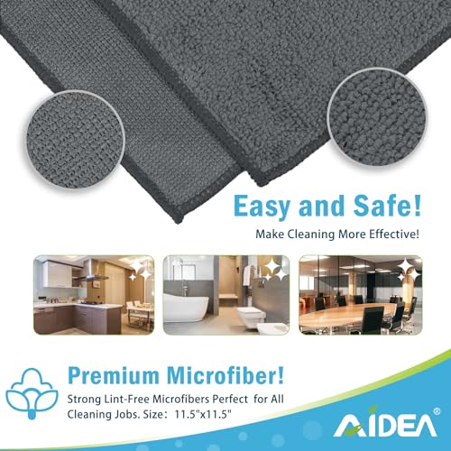 Microfiber Cleaning Cloth Grey 50PK (50 Count)