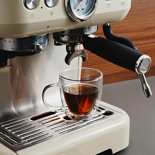 Insulated Espresso Glass Mugs 5.4oz (6 Count)