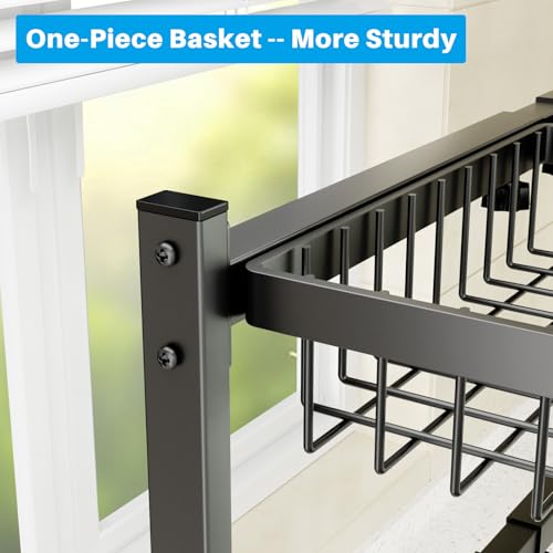 4 Baskets 2 Tier Over The Sink Dish Drying Rack