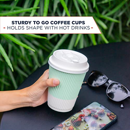 Disposable Coffee Cups With Lids (90 Count)