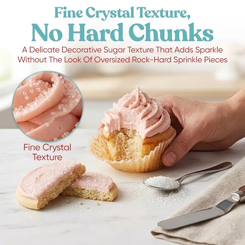 White Sanding Sugar for Baking & Cookie Decorating (5 Ounce)