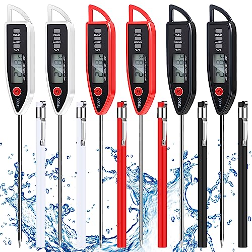 6 Set Digital Food Thermometer Long Probe Instant (6 Count)