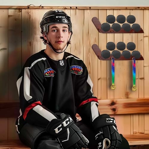 2 Pack Hockey Puck Display Case for 4 Pucks (2 Count)