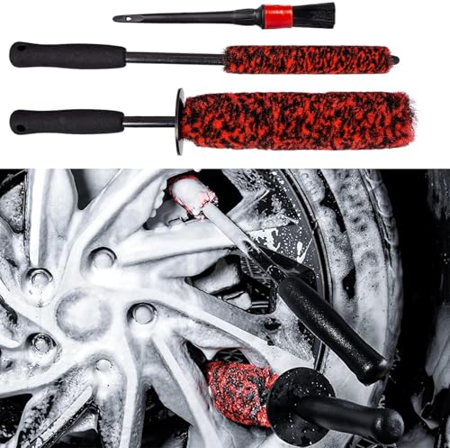 3 Pcs Soft Wheel Brushes for Cleaning Wheels Kit