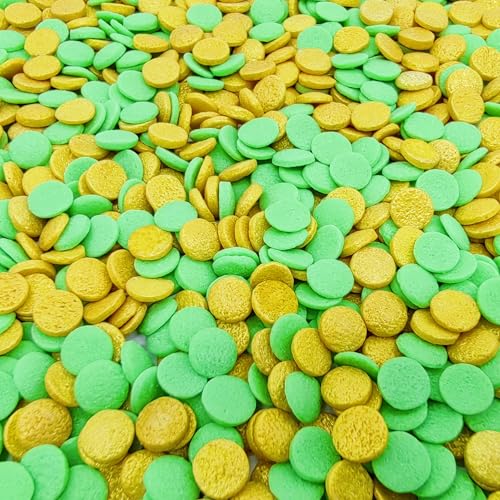 St. Patrick's Day Sequins Edible Sprinkles Pastel Confetti Sequins Quin Sprinkles Decorating Perfect for Cakes