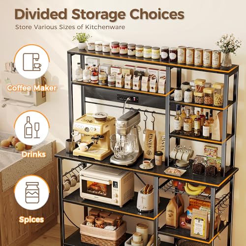 Large Bakers Rack with Power Outlets