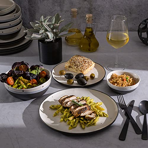Rhinebeck 16 Piece Double Bowl Dinnerware Set