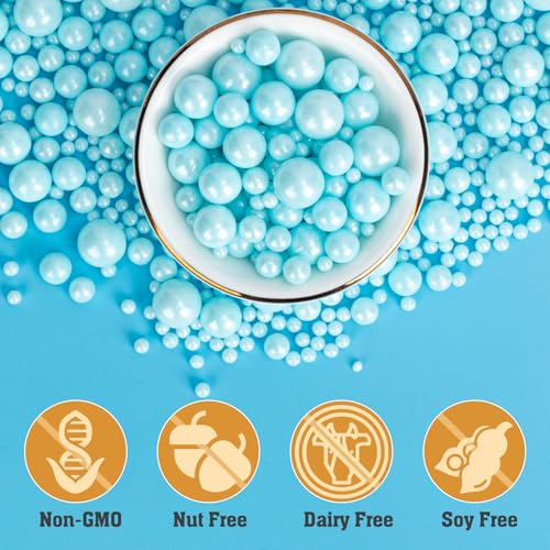 Blue Sprinkles 130g (4.58 Ounce)