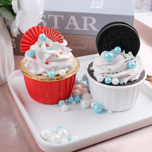 Blue White Pearl Sprinkles (4.6 Ounce)