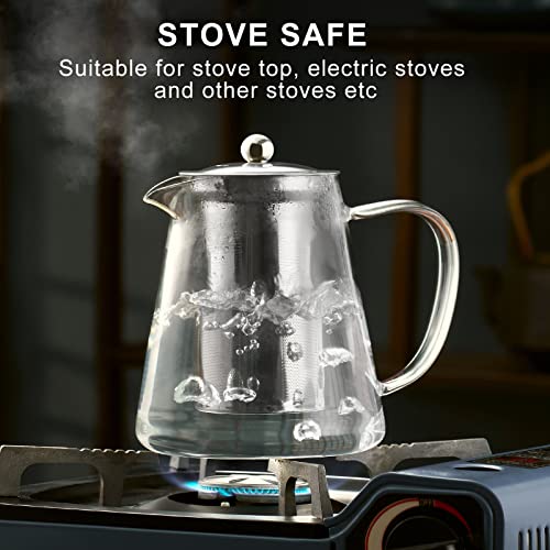 Glass Teapot Stovetop 32 OZ