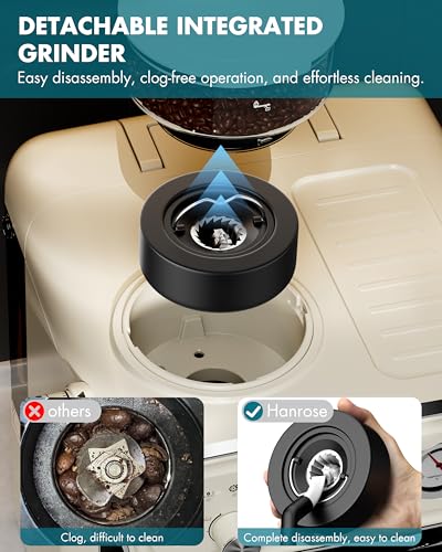 Espresso Machine with Grinder and Milk Frother