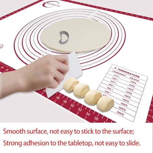 Silicone Pastry Mat Dough Baking Bread Sourdough Fondant Pie Dough Pizza