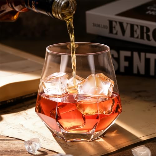 Hexagonal Whiskey Glass 13.53 oz (2 Count)