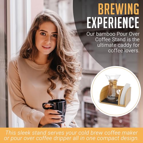 Pour Over Caddy for Chemex Bodum Cosori Coffee Makers Black