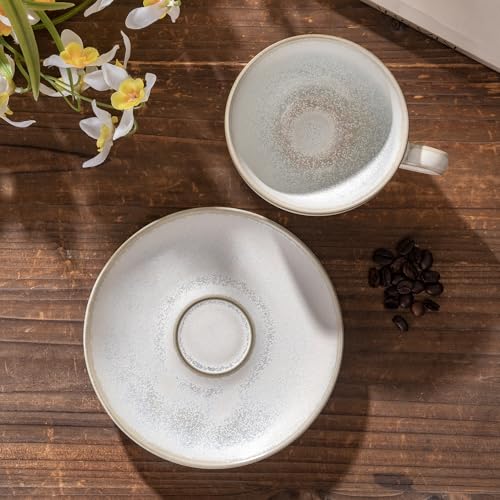 Porcelain Coffee Cup with Saucer