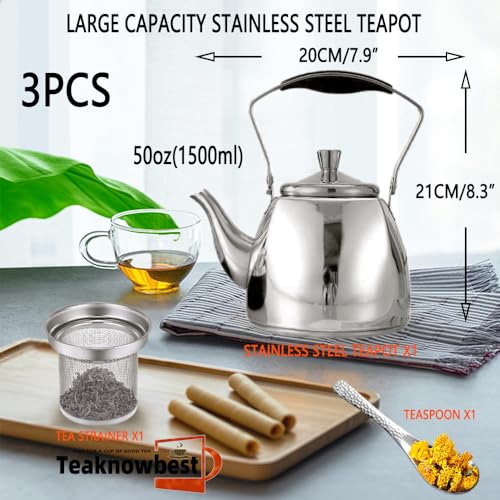 Stainless Steel Tea Pots with Infuser