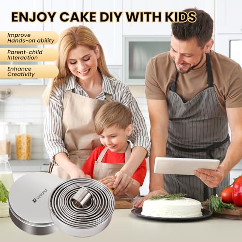 12 Pcs 304 Stainless Steel Biscuit Cutter Set (12 Count)
