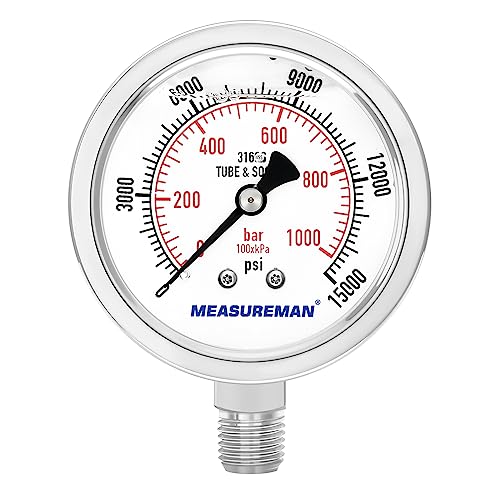 Fully Stainless Steel Hydraulic Glycerin Filled Pressure Gauge