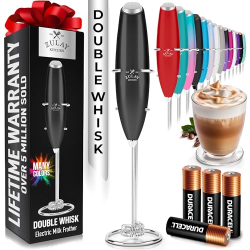 Powerful Milk Frother Wand With Duracell Batteries