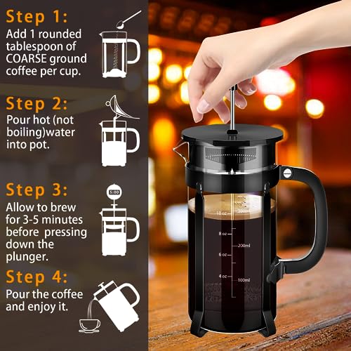 French Press Coffee Maker 304 Stainless Steel Coffee Press