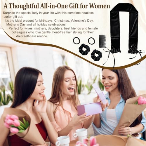 Sleepy Tie Heatless Curling Headband Overnight No Heat Curler Set for Long Hair