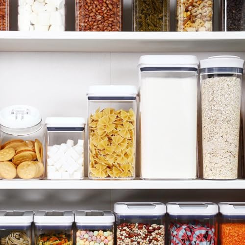 Flip Tite Acrylic Food Storage Container with Lid 6” XL Air Tight Ring Seal Flip Lock (3 Count)