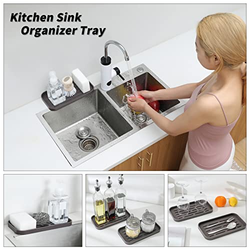 Silicone Kitchen Sink Organizer Tray for Multiple Usage