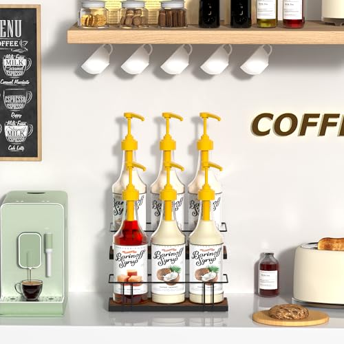 Coffee Syrup Rack Organizer