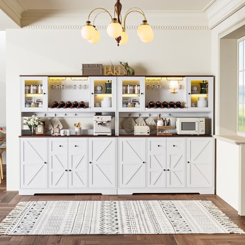 68" Tall Kitchen Pantry Storage Cabinet with Charging Station