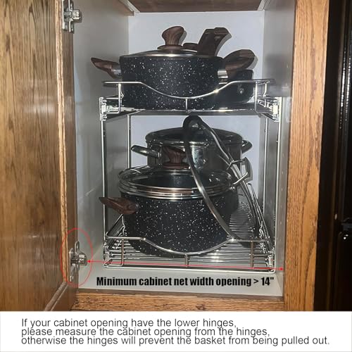 2 Tier Pull Out Cabinet Organizer