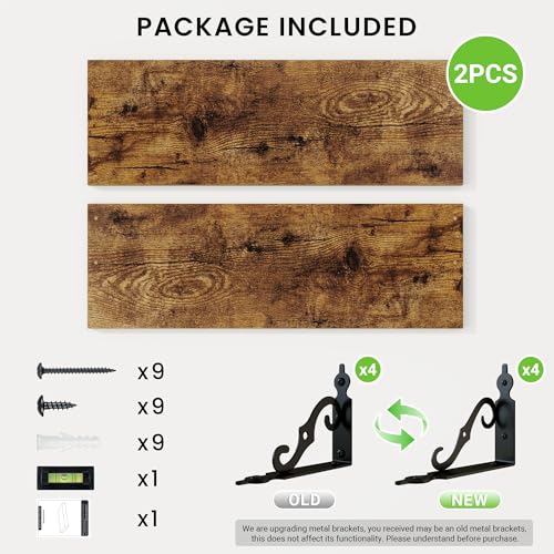 Floating Shelves for Wall Decor (2 Count)
